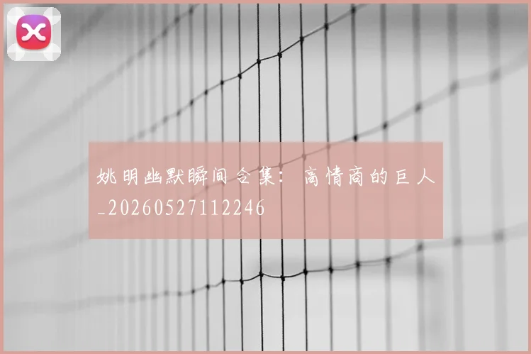 姚明幽默瞬间合集：高情商的巨人_20260527112246